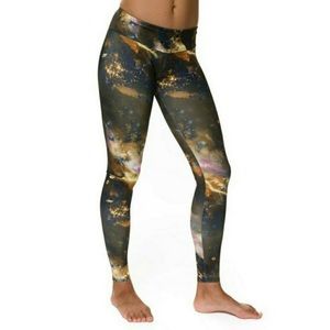 Onzie Women's Space Galaxy Leggings XS Yoga Pants Star Stars EUC!